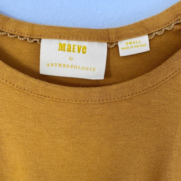 Anthropologie Maeve Mustard Yellow Dress - Picture 4 of 4